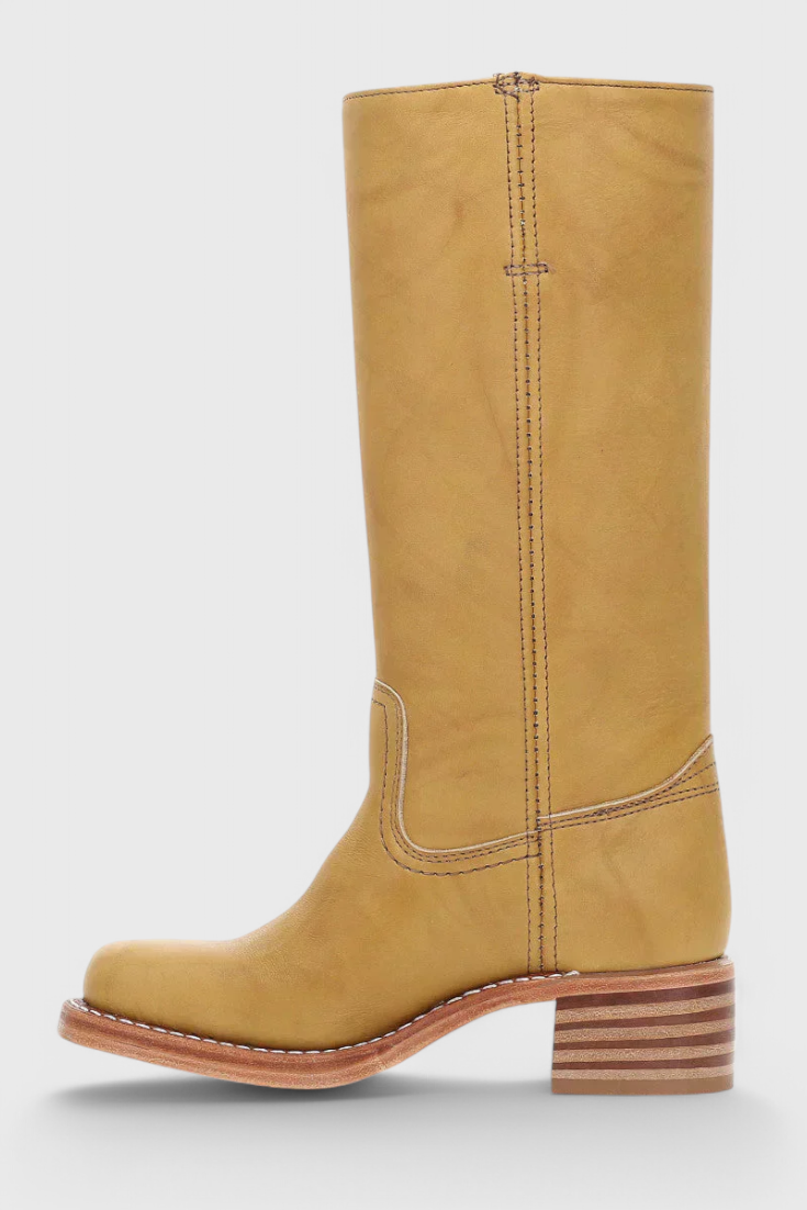 Elegant Water-resistant Leather Knee-High Boots for Women