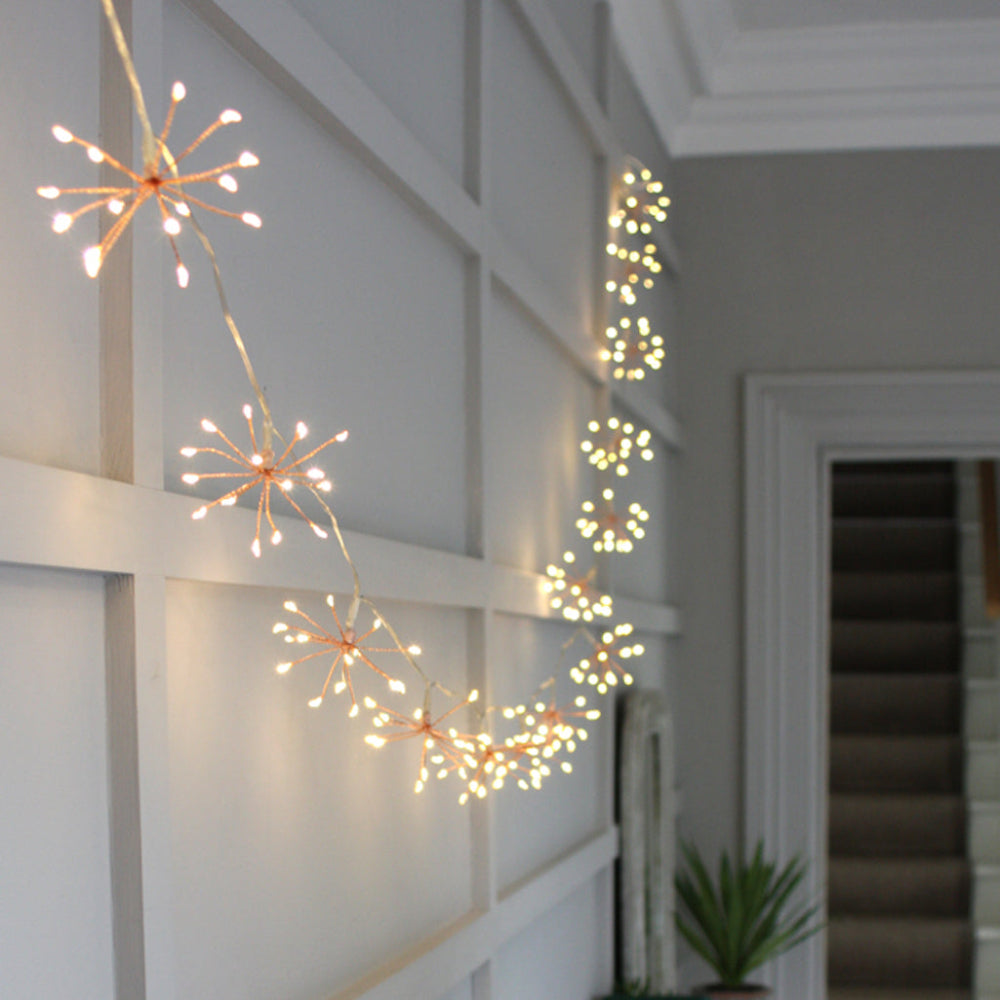 Starburst String Lights Warm White LED Fairy Lights
