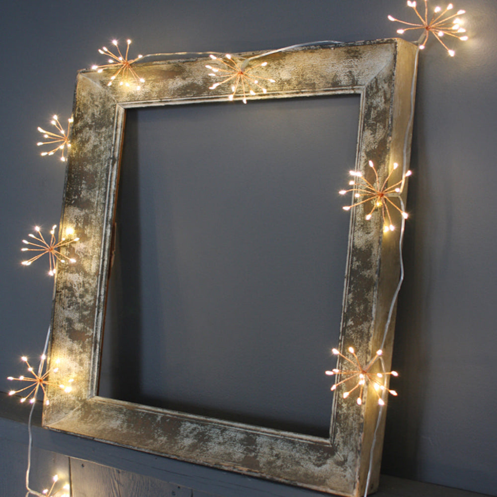 Starburst String Lights Warm White LED Fairy Lights - Image 4
