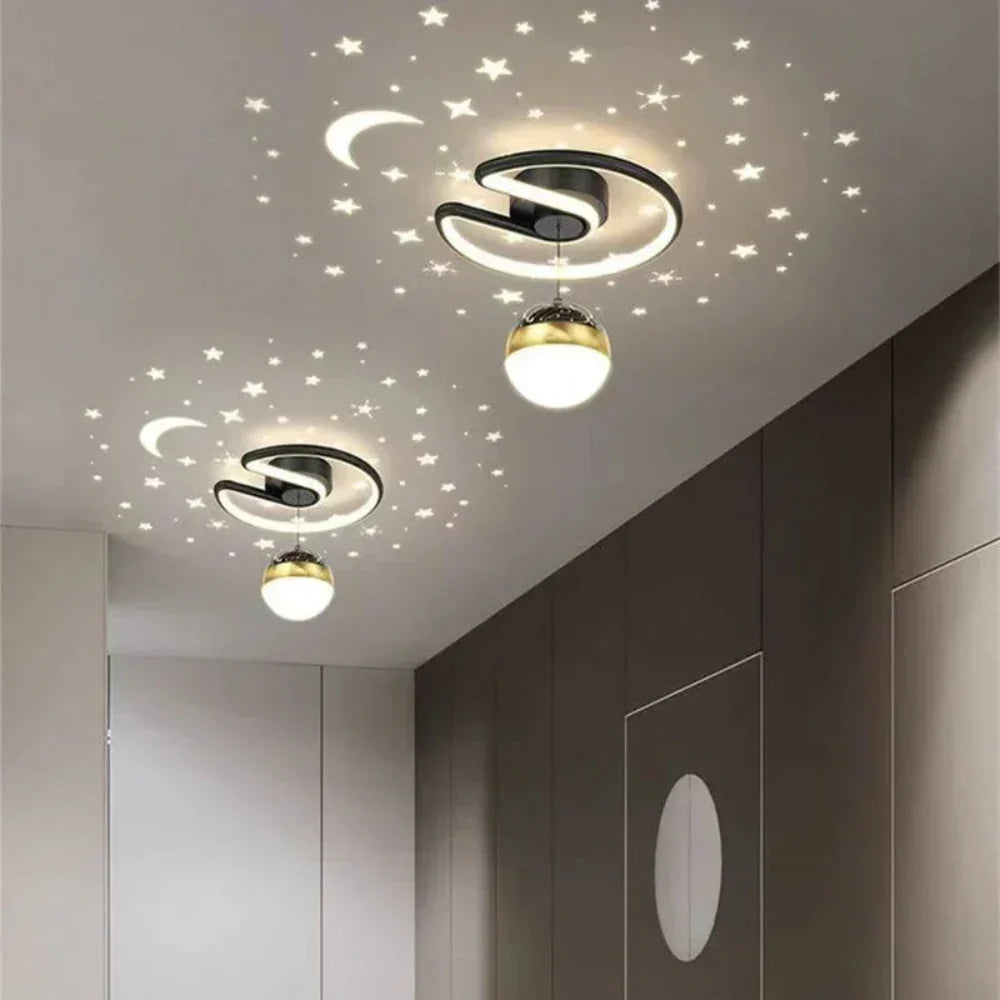 Modern Energy Saving LED Ceiling Light with Dimmable Starry Sky Effect