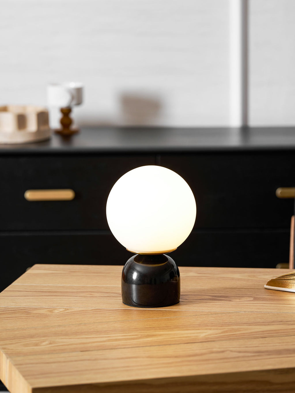 Marble Table Lamp Modern Globe Bedside Minimalist Bedroom - Image 31