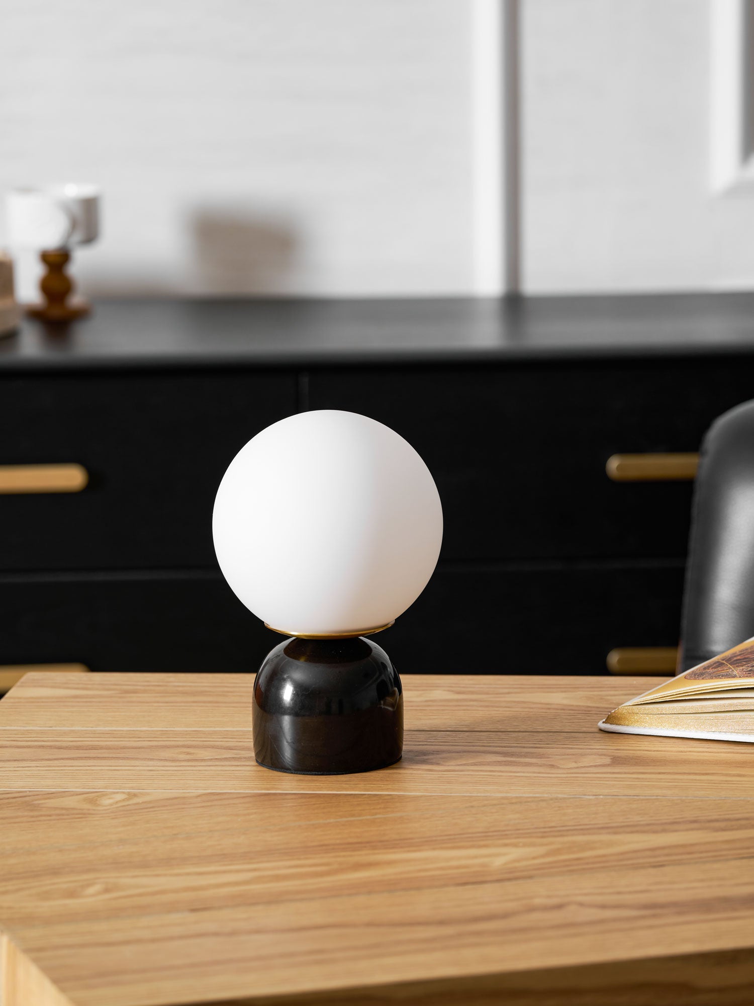 Marble Table Lamp Modern Globe Bedside Minimalist Bedroom - Image 34