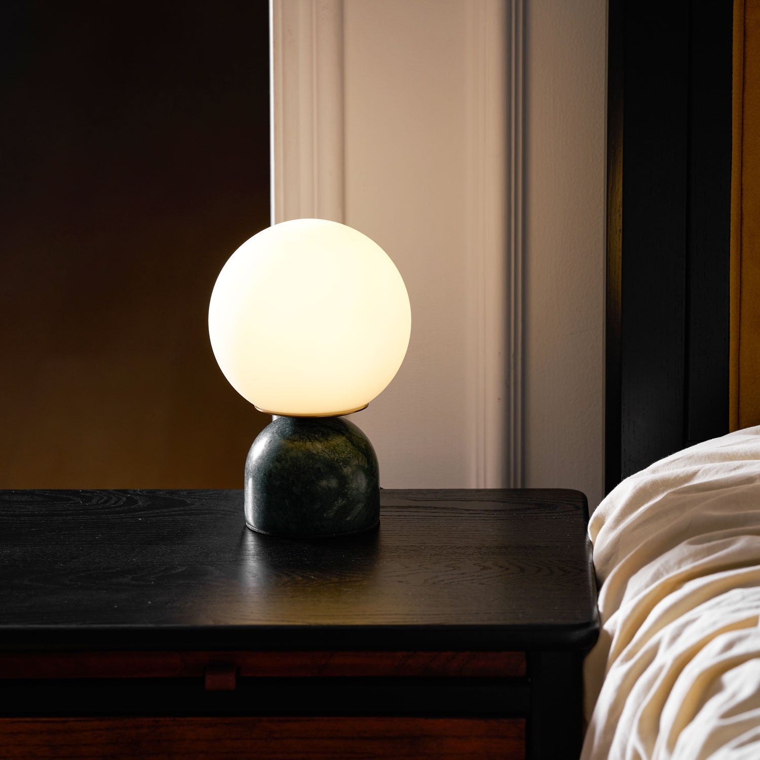 Marble Table Lamp Modern Globe Bedside Minimalist Bedroom - Image 25