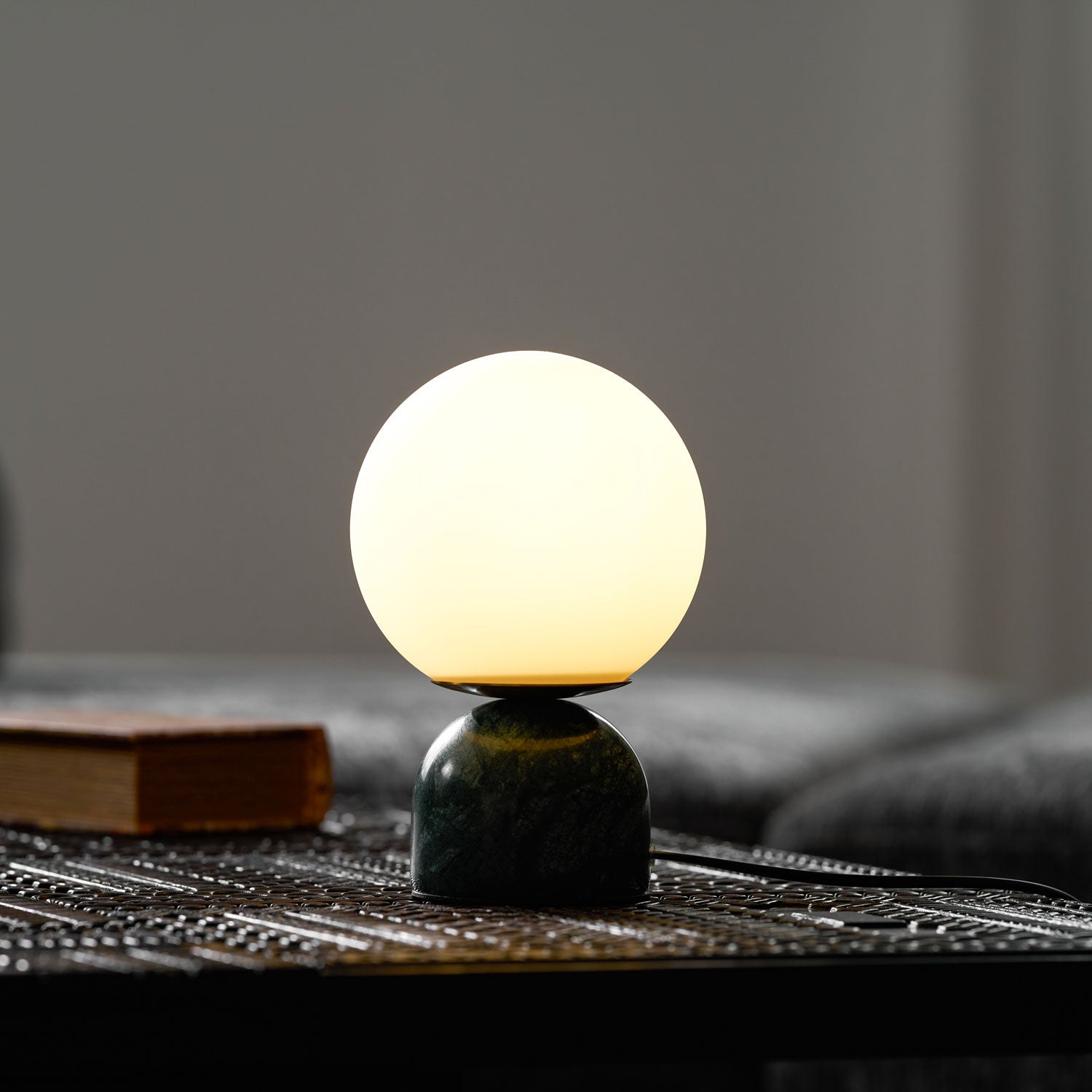 Marble Table Lamp Modern Globe Bedside Minimalist Bedroom - Image 16
