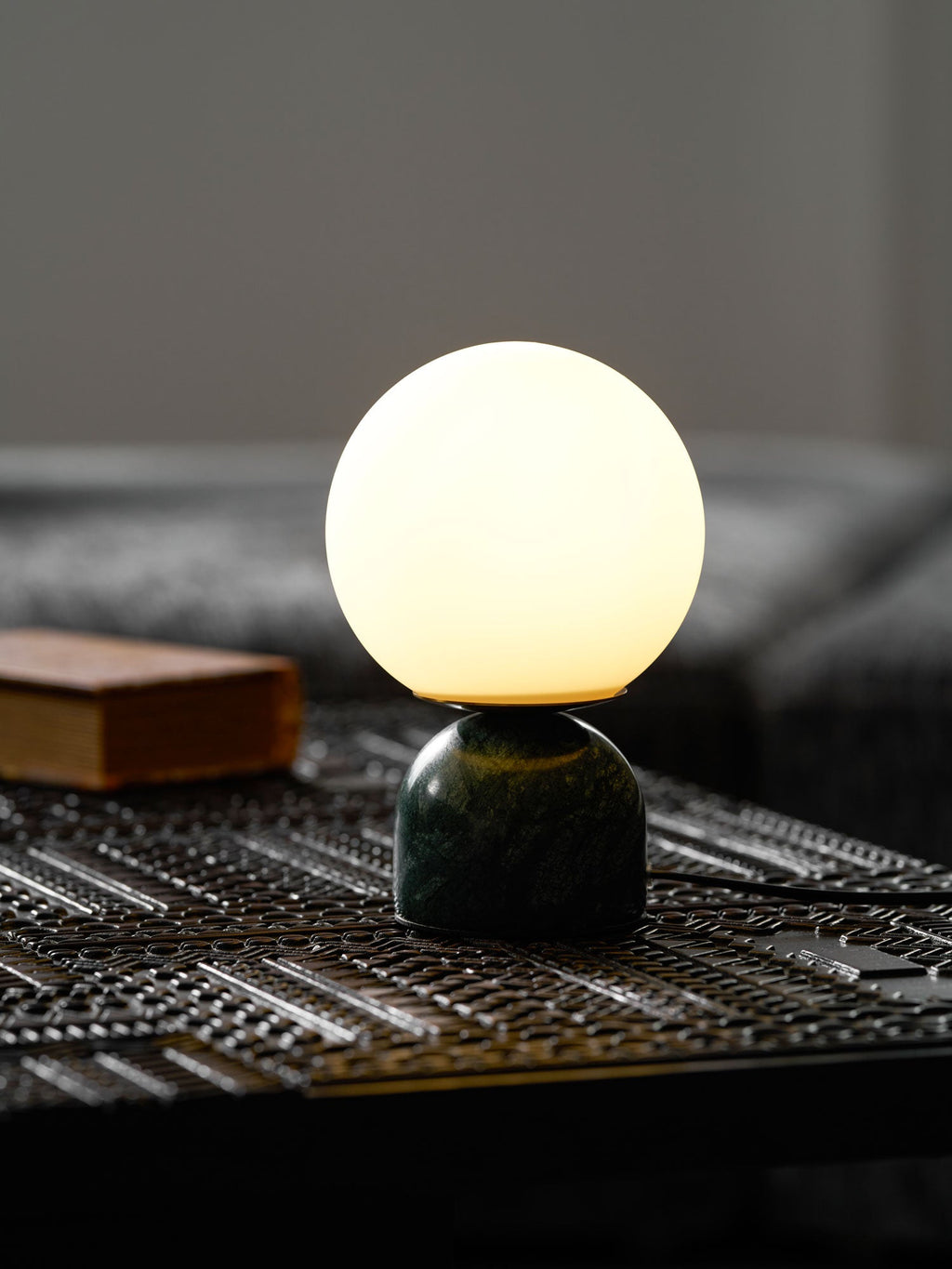 Marble Table Lamp Modern Globe Bedside Minimalist Bedroom - Image 17