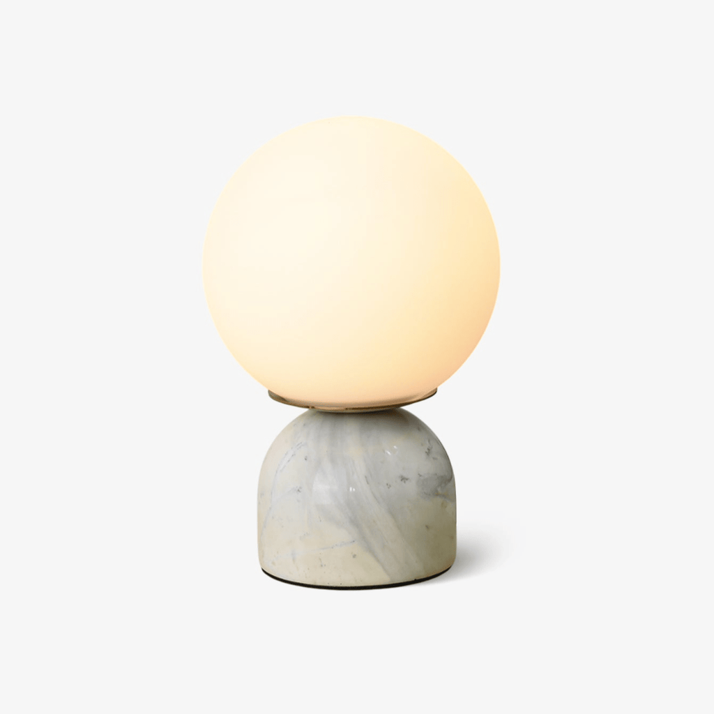 Marble Table Lamp Modern Globe Bedside Minimalist Bedroom