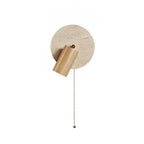 Modern Travertine Wood Wall Sconce Adjustable - Image 16