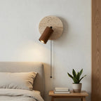 Modern Travertine Wood Wall Sconce Adjustable - Image 7