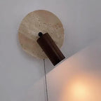 Modern Travertine Wood Wall Sconce Adjustable - Image 14