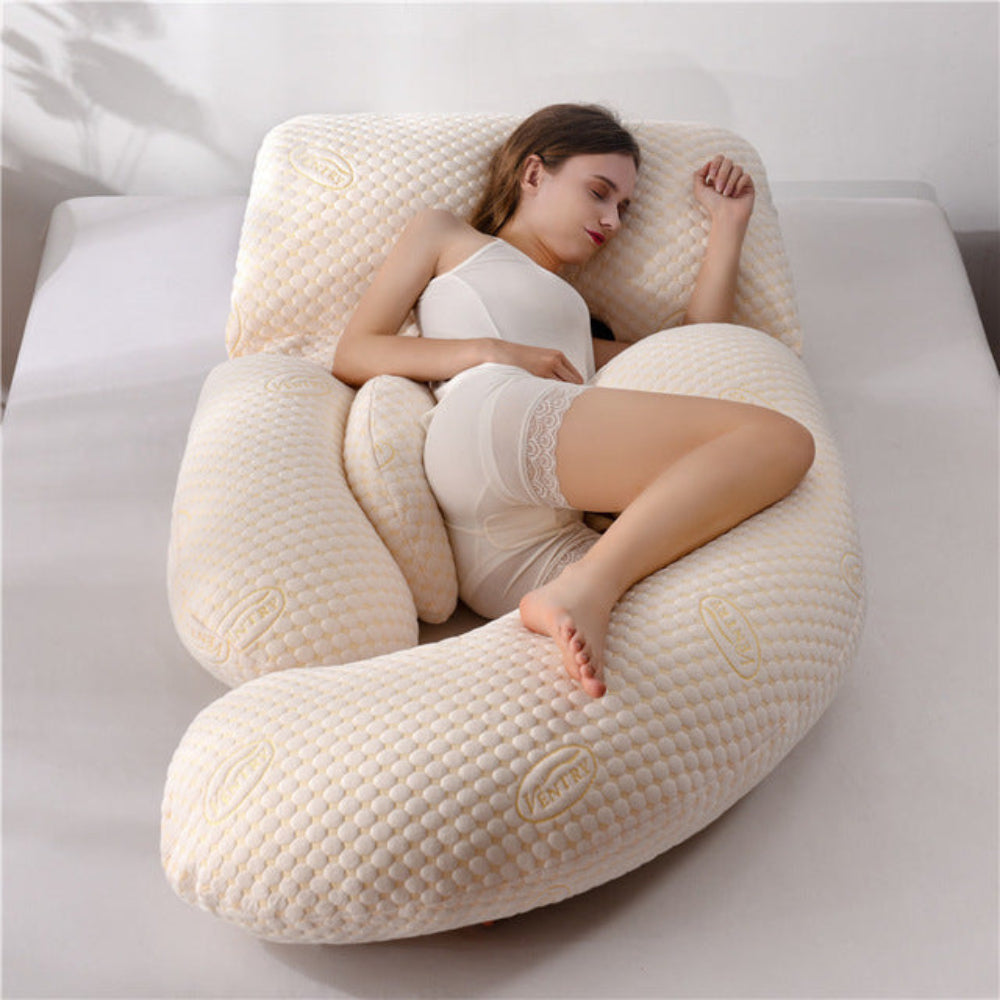 Supportive U-Shaped Full Body Maternity Support Pillow