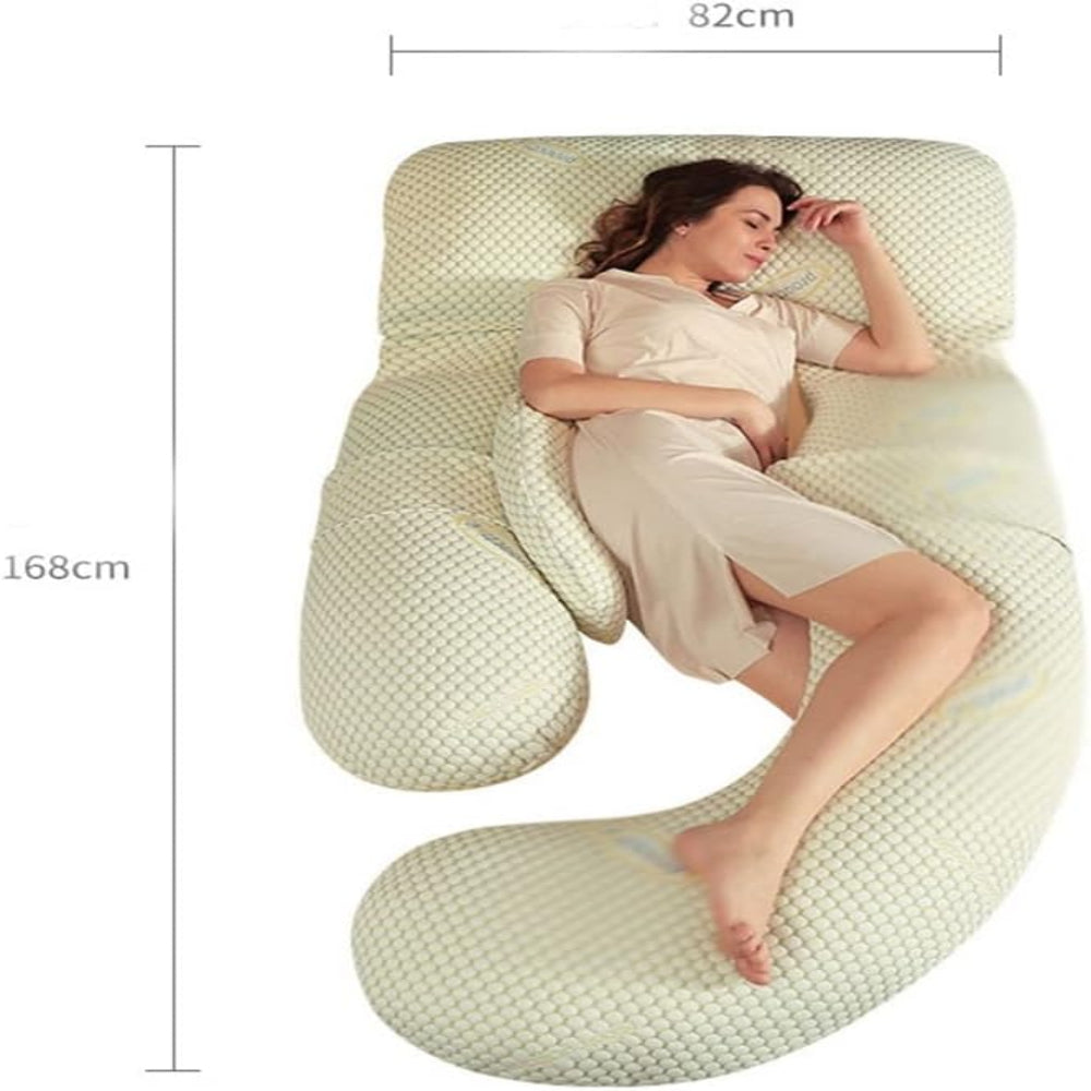 Supportive U-Shaped Full Body Maternity Support Pillow
