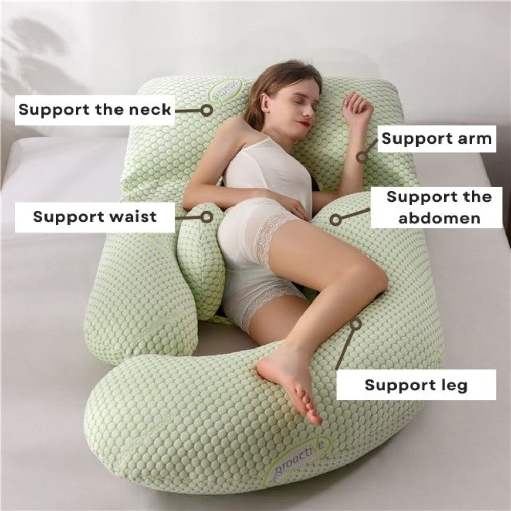 Supportive U-Shaped Full Body Maternity Support Pillow