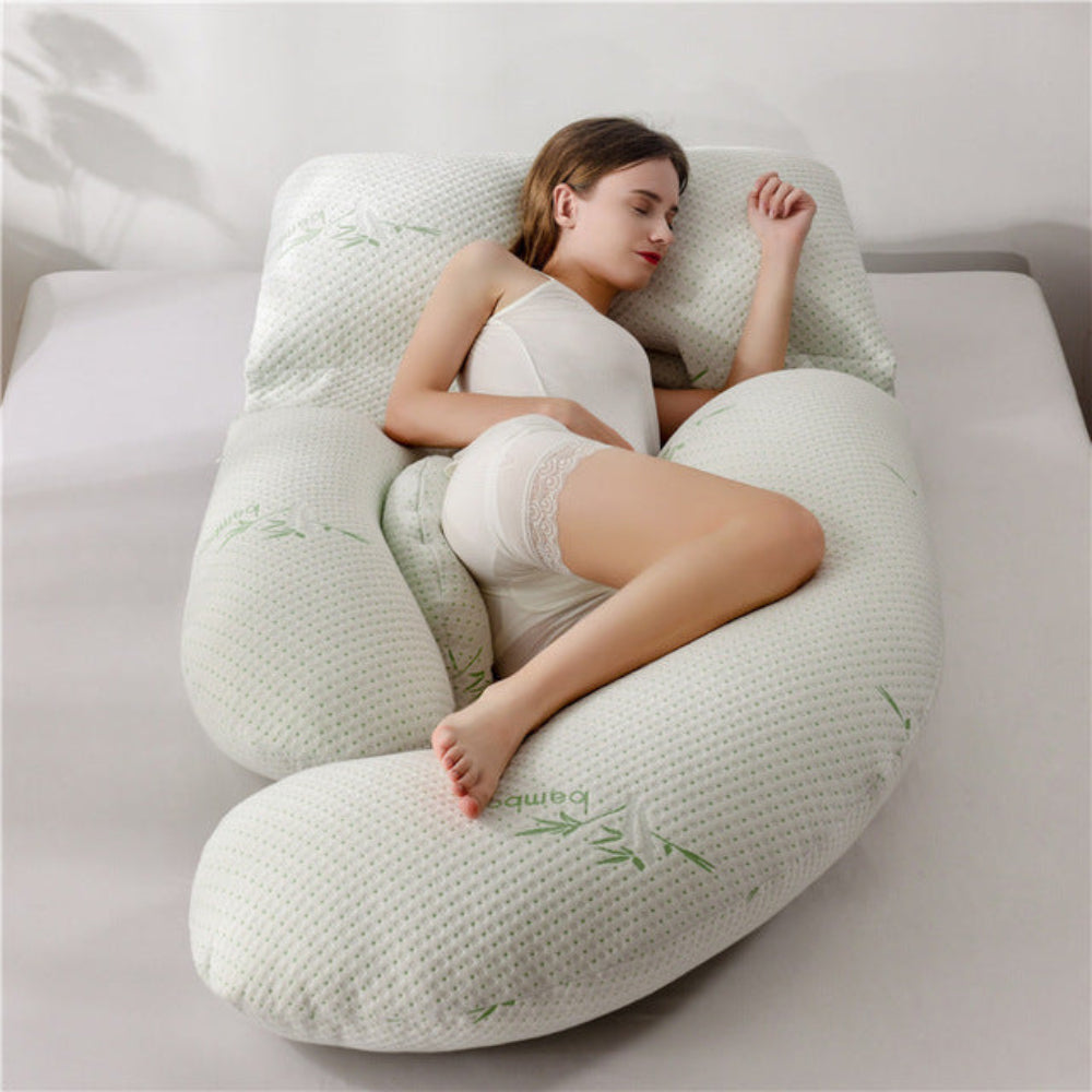 Supportive U-Shaped Full Body Maternity Support Pillow