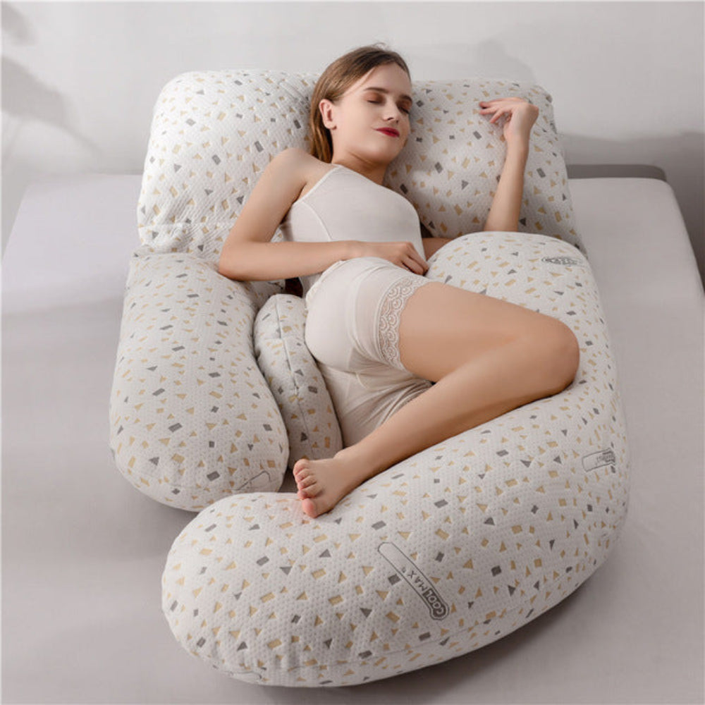 Supportive U-Shaped Full Body Maternity Support Pillow