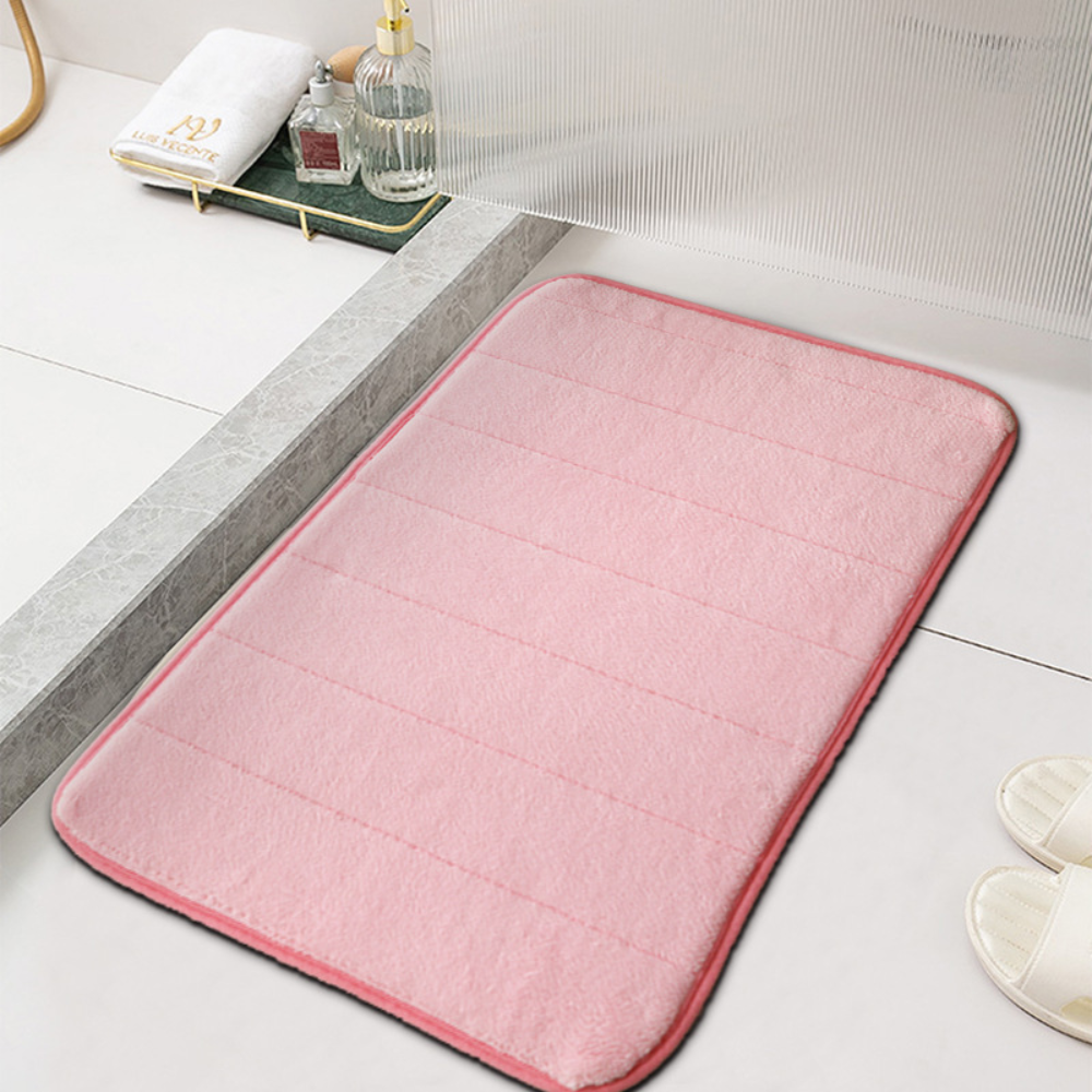 Non Slip Bath Mat Absorbent Quick Dry Microfiber Bathroom Rug - Image 2