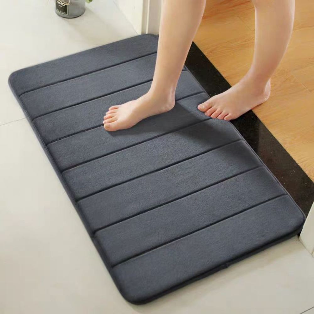Non Slip Bath Mat Absorbent Quick Dry Microfiber Bathroom Rug - Image 3