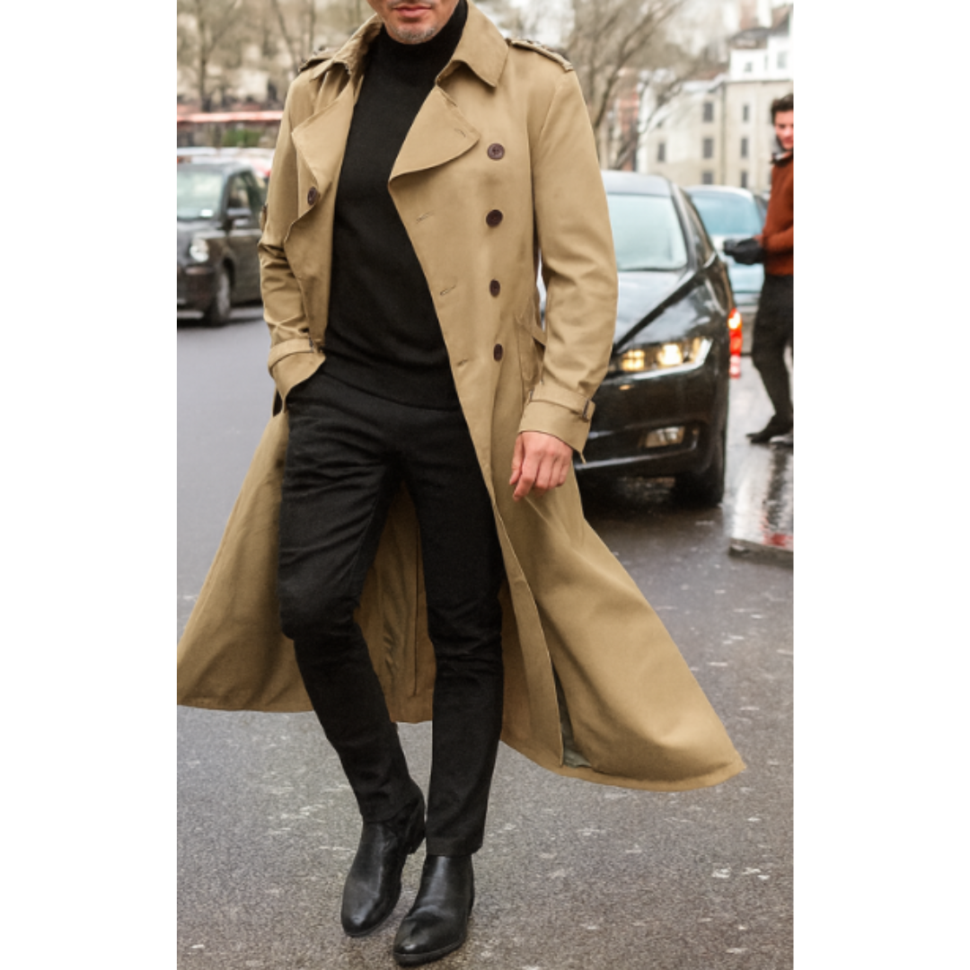 Men's Classic Practical Waterproof Trench Coat - Reliable Weather Protection