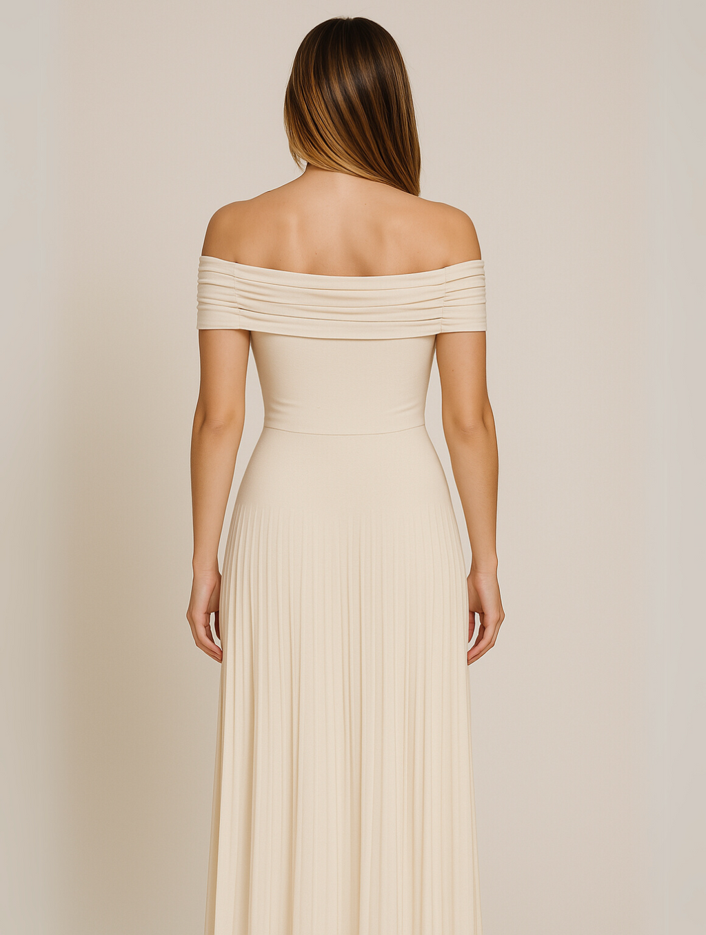 Women’s Evening Pleated Wedding Guest Dresses Maxi