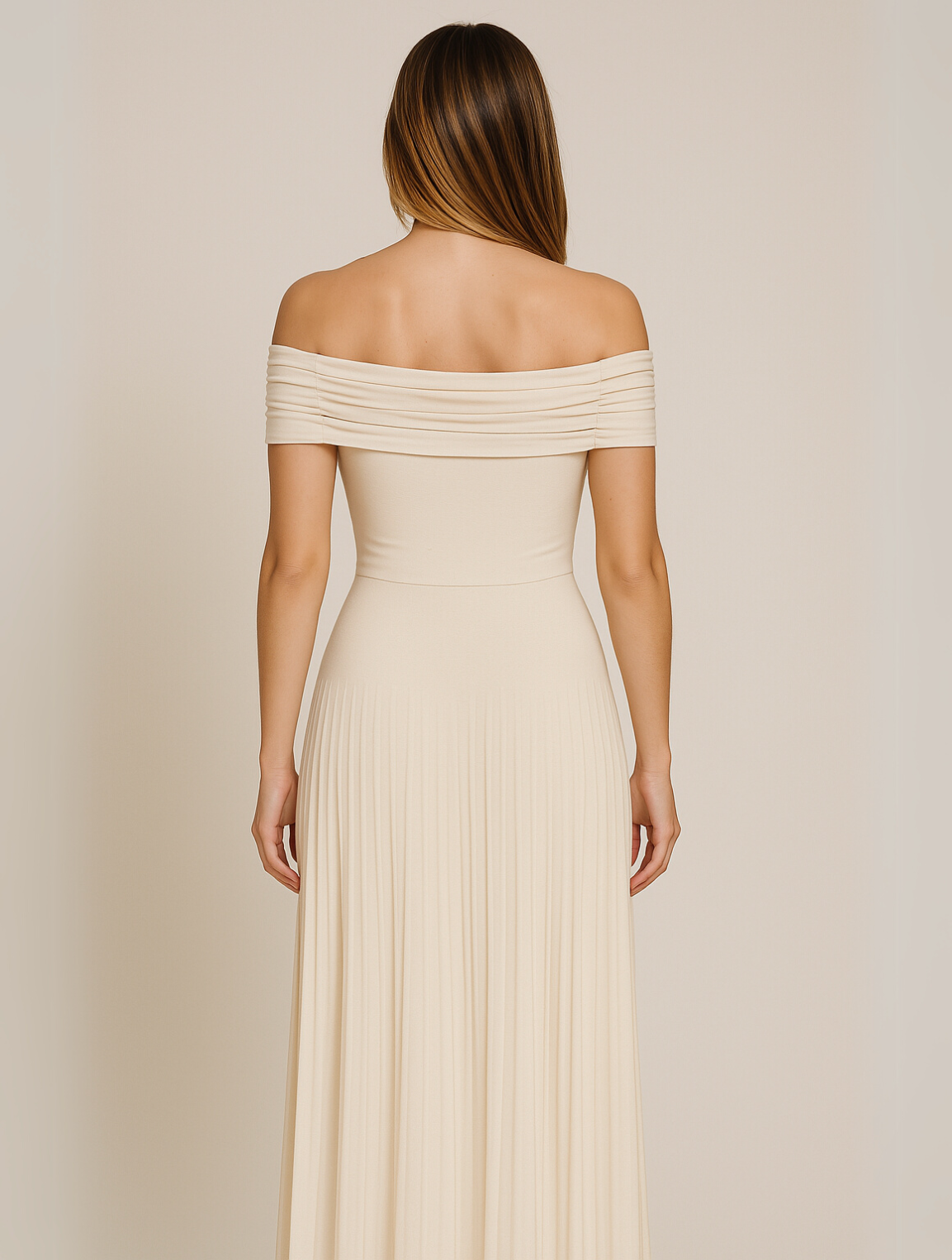 Women’s Evening Pleated Wedding Guest Dresses Maxi
