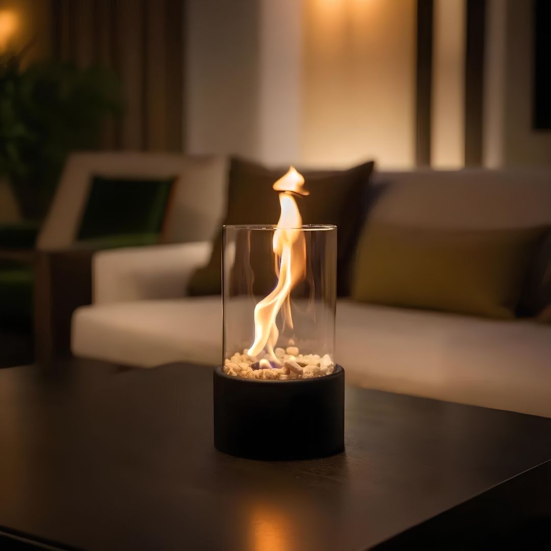 Decorative Atmospheric Glass Flame Lamp
