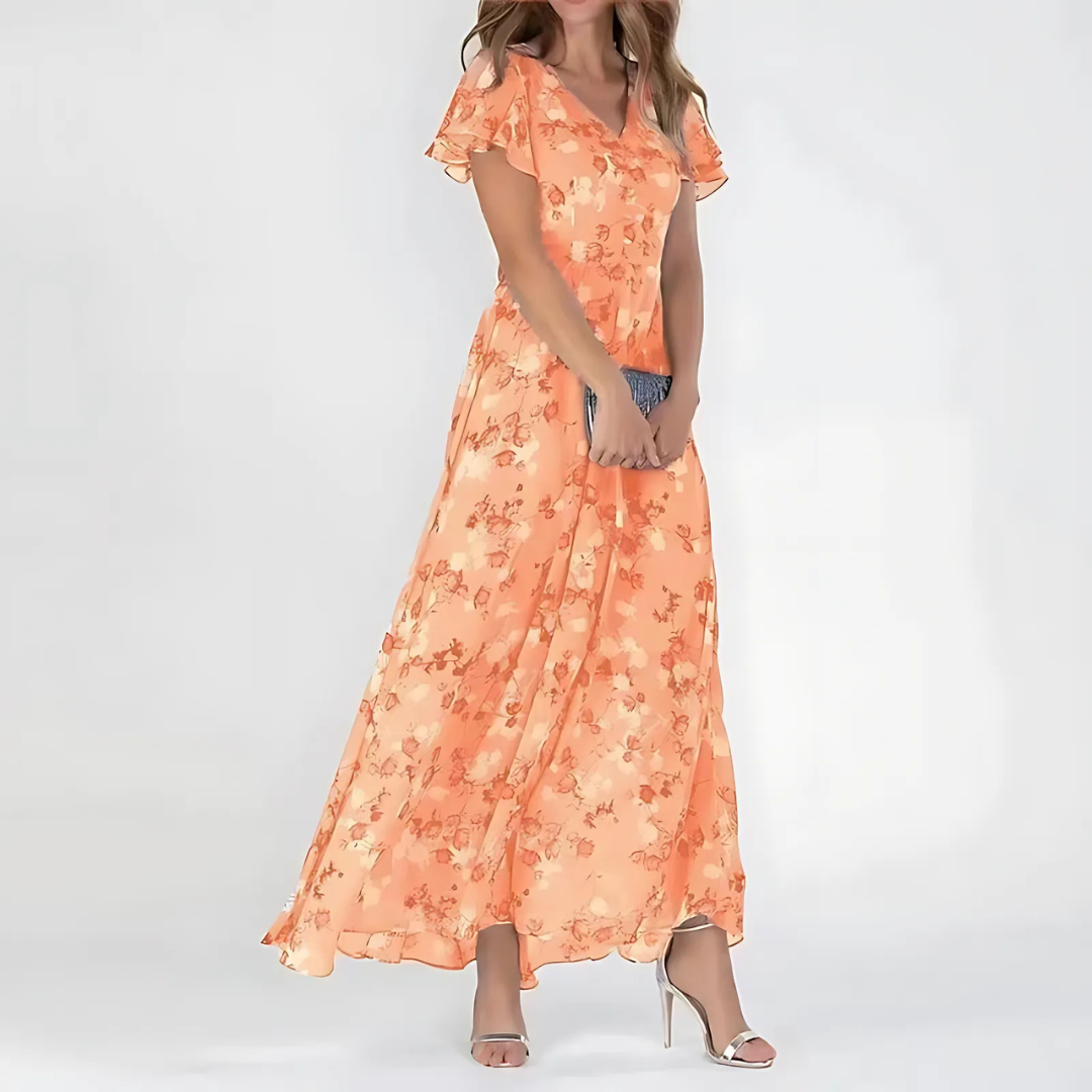 Stunning Tummy-Flattering Floral Summer Dress for Women