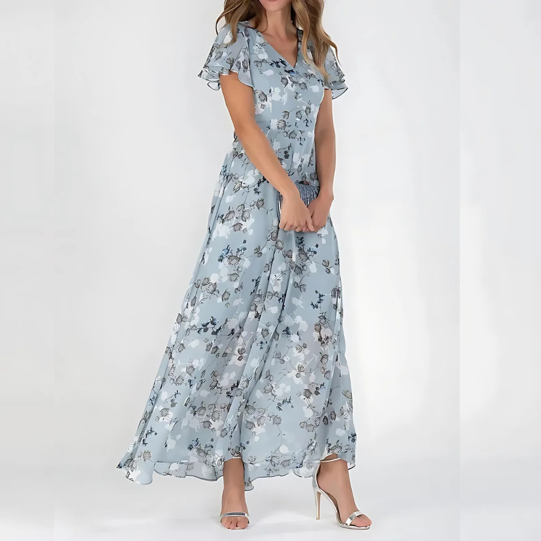 Stunning Tummy-Flattering Floral Summer Dress for Women