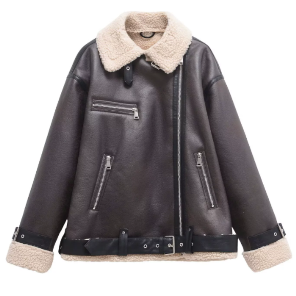 Sophisticated Timeless Aviator Thermal Insulated Jacket for Women