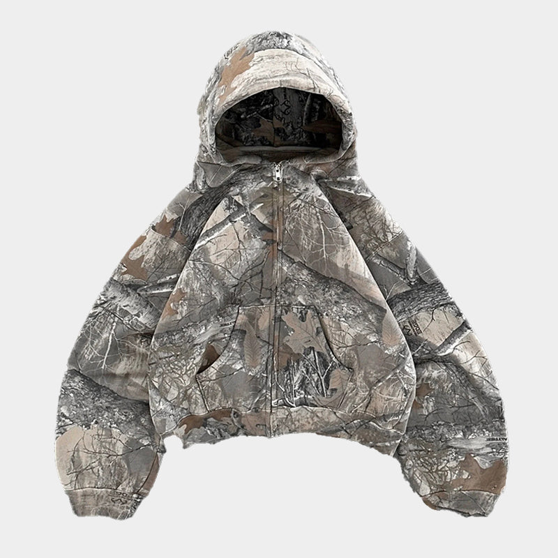 Modern Versatile Camouflage Adjustable  Hoodie for Men