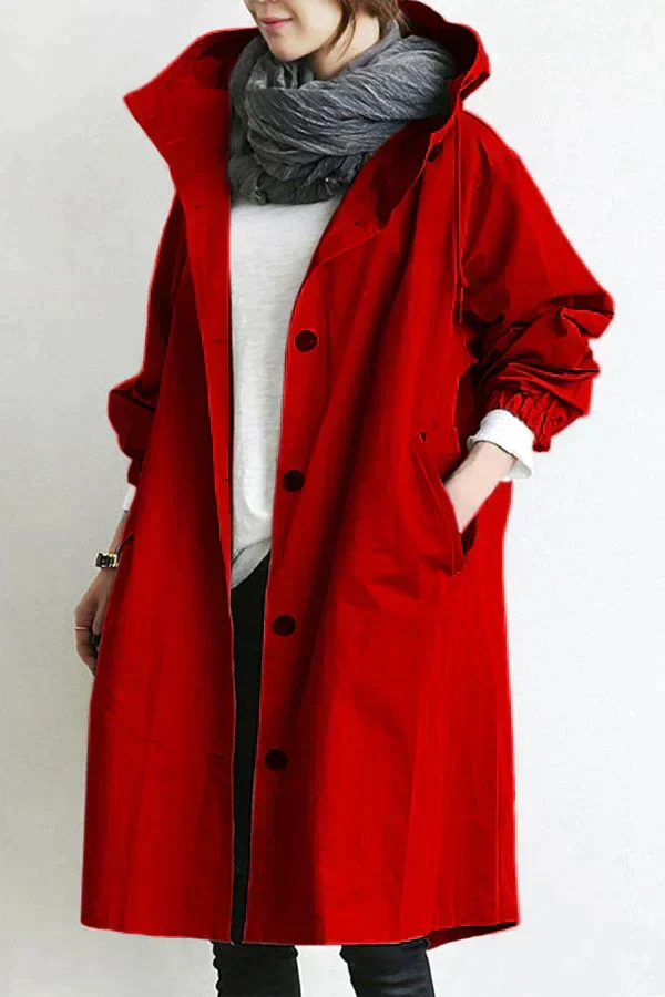Women's Oversized Functional Waterproof Hood Raincoat