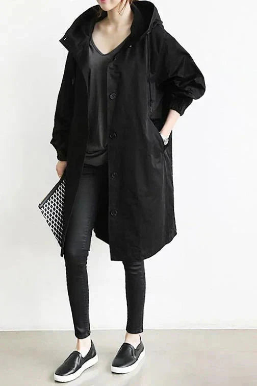 Women's Oversized Functional Waterproof Hood Raincoat
