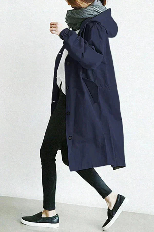 Women's Oversized Functional Waterproof Hood Raincoat