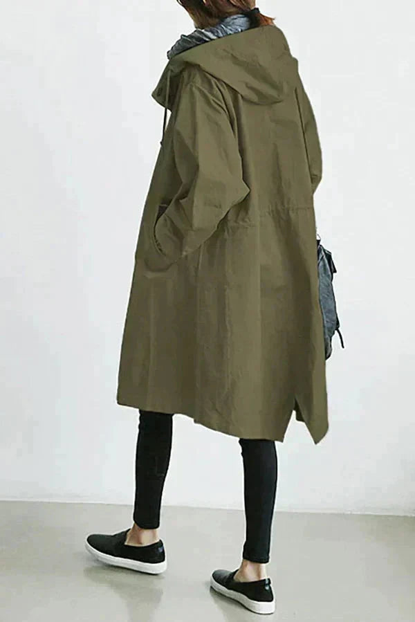 Women's Oversized Functional Waterproof Hood Raincoat