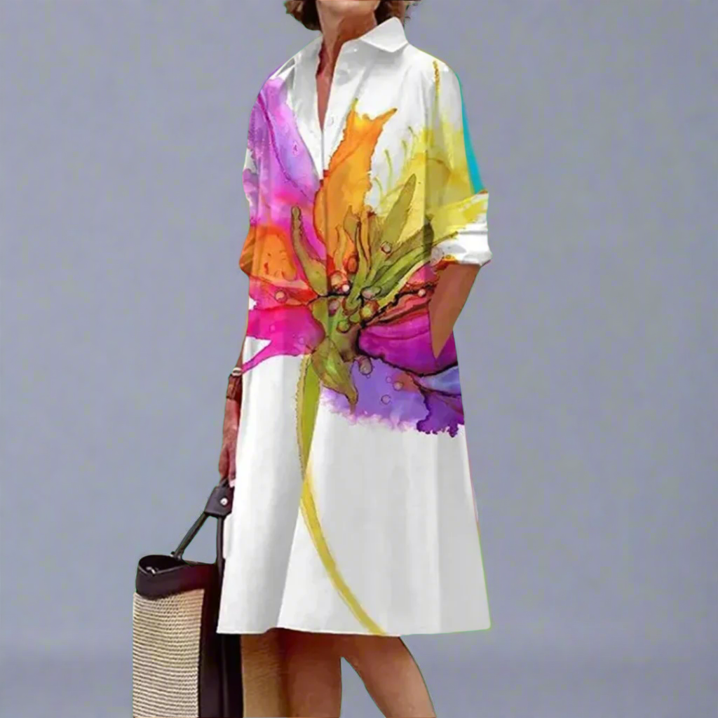 Women's Multicolor Warm-Weather Effortless Summer Dress
