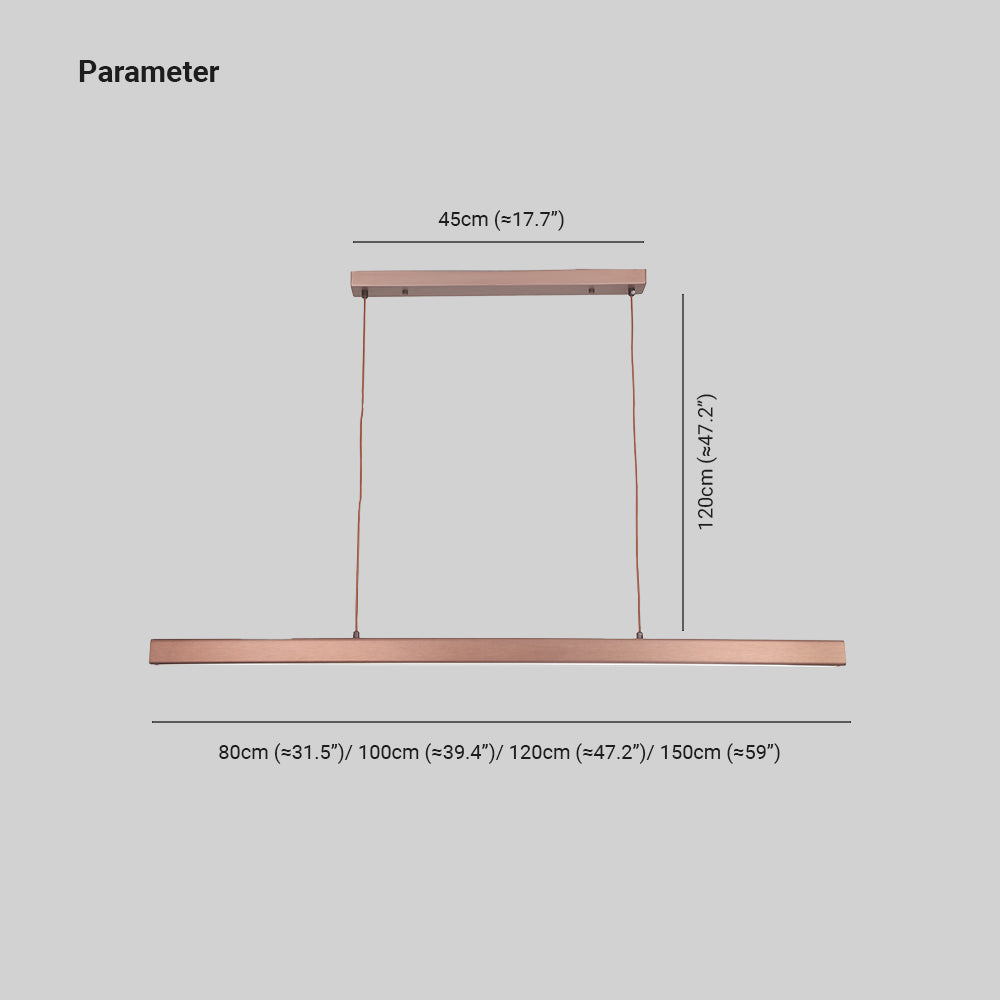 Minimalist Linear Pendant Ceiling Lamp