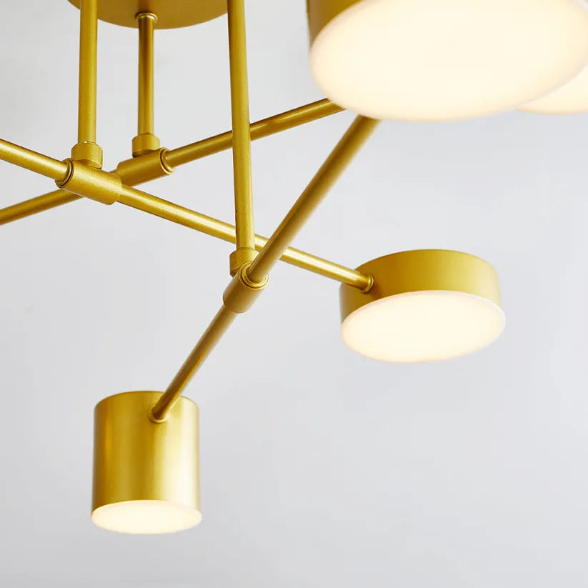 Modern Living Room Ceiling Light 6-Light Adjustable Design - Image 6