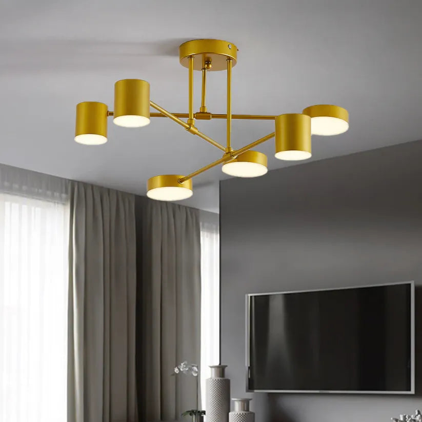 Modern Living Room Ceiling Light 6-Light Adjustable Design - Image 2