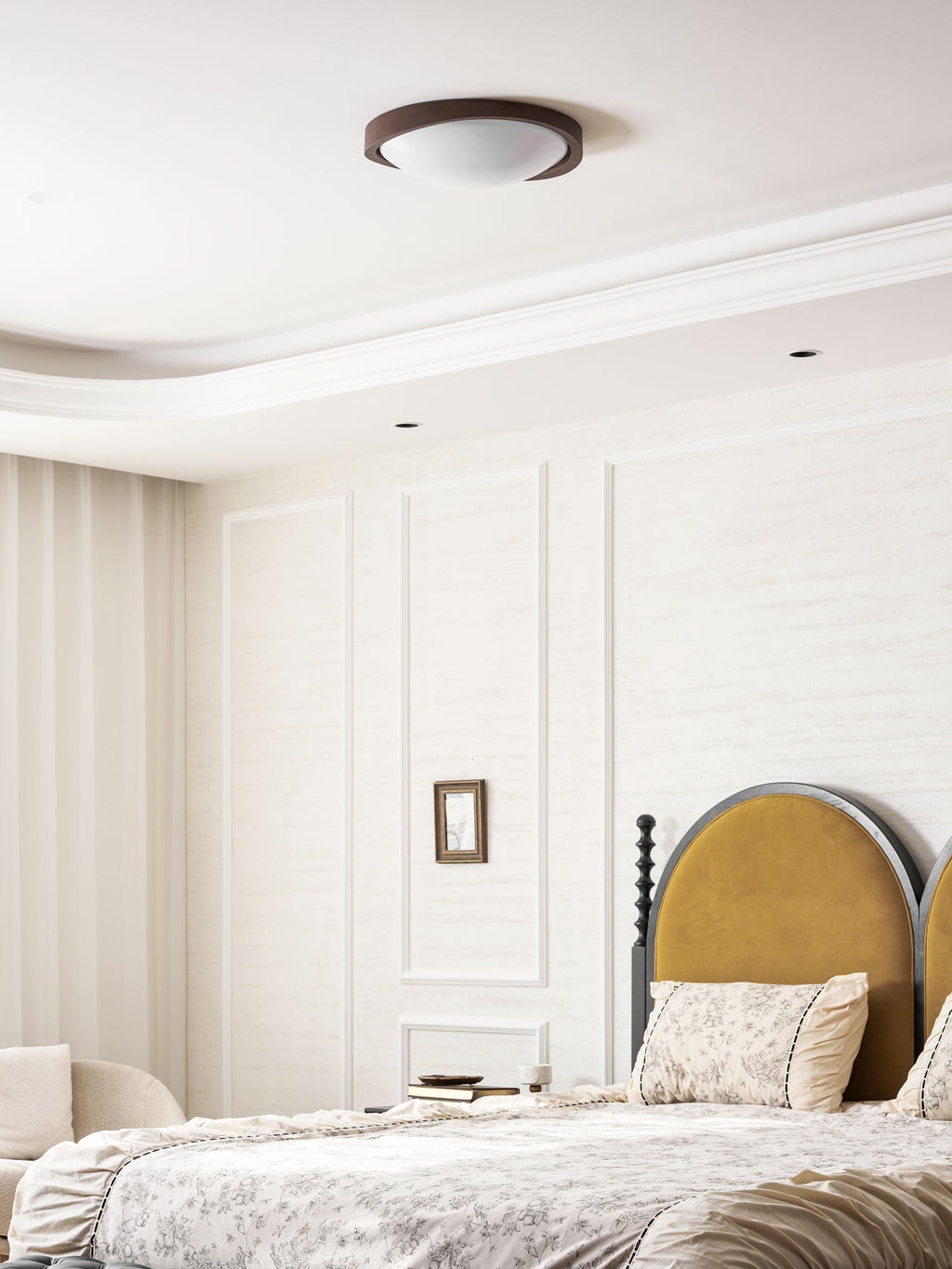 Walnut Curved Edge Ceiling Light - Image 25
