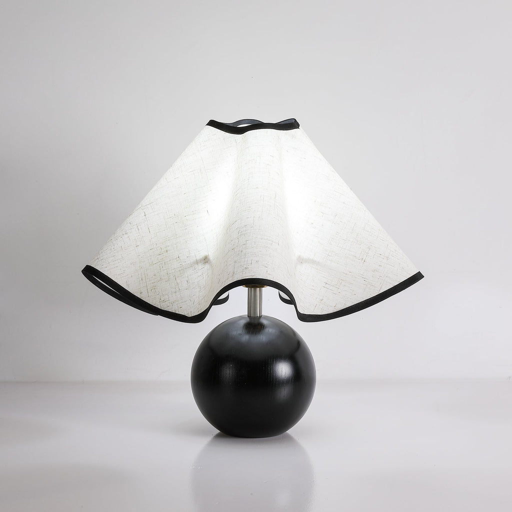 Modern Table Lamp Wood Base Linen Shade Bedside Decor - Image 27