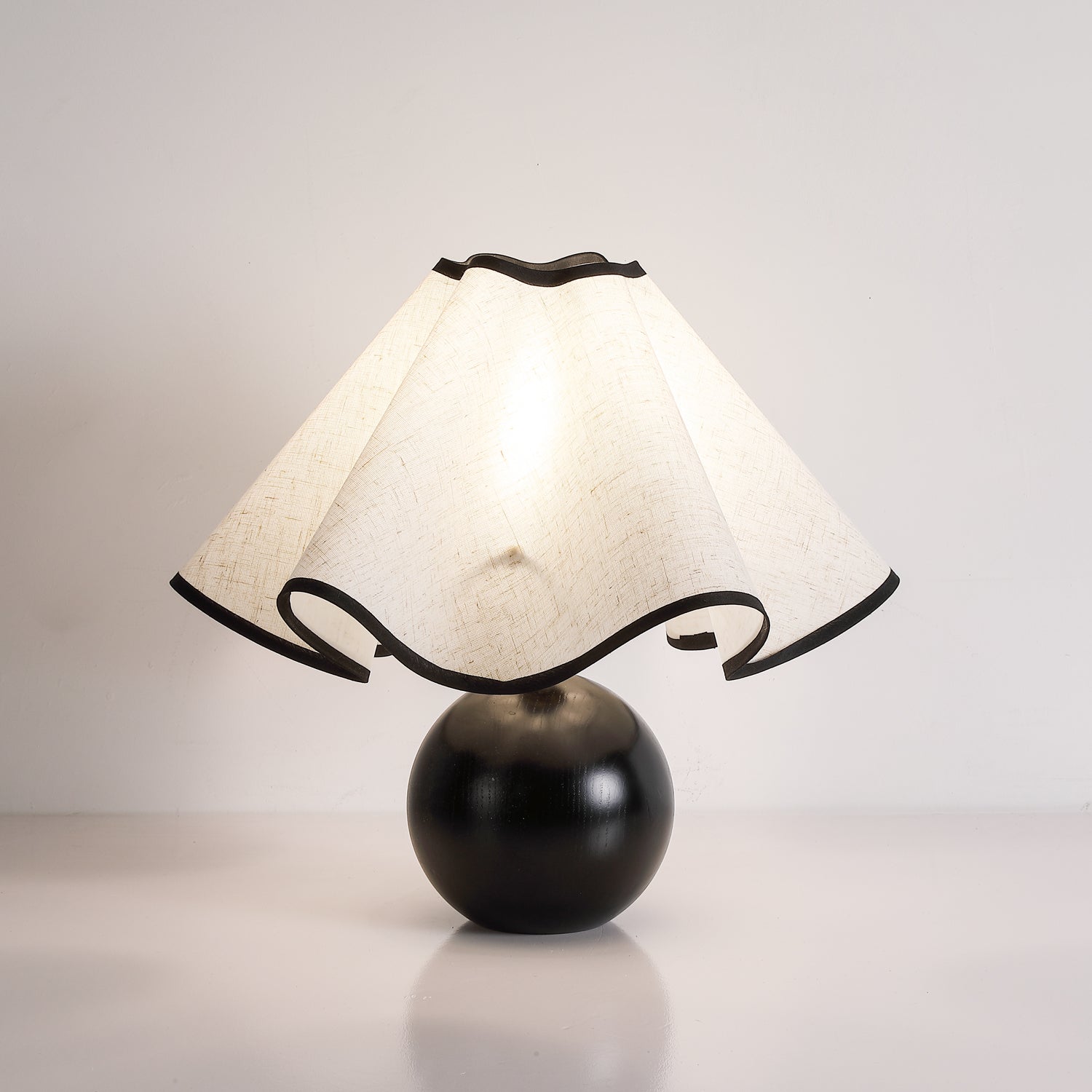 Modern Table Lamp Wood Base Linen Shade Bedside Decor - Image 28