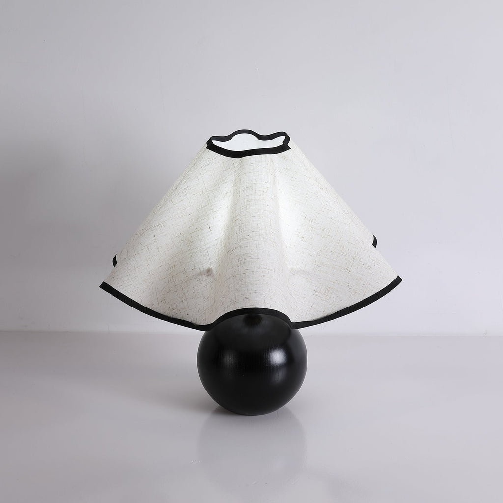 Modern Table Lamp Wood Base Linen Shade Bedside Decor - Image 29