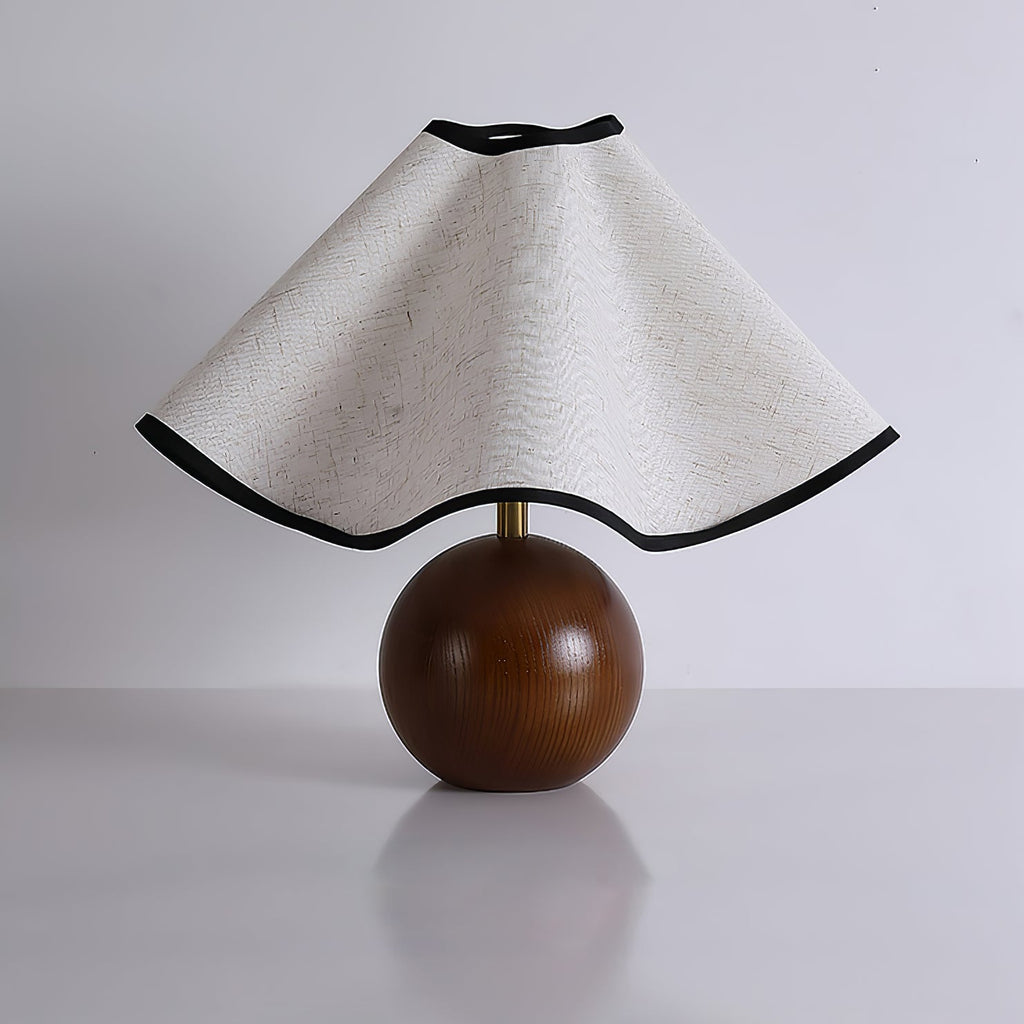 Modern Table Lamp Wood Base Linen Shade Bedside Decor - Image 32