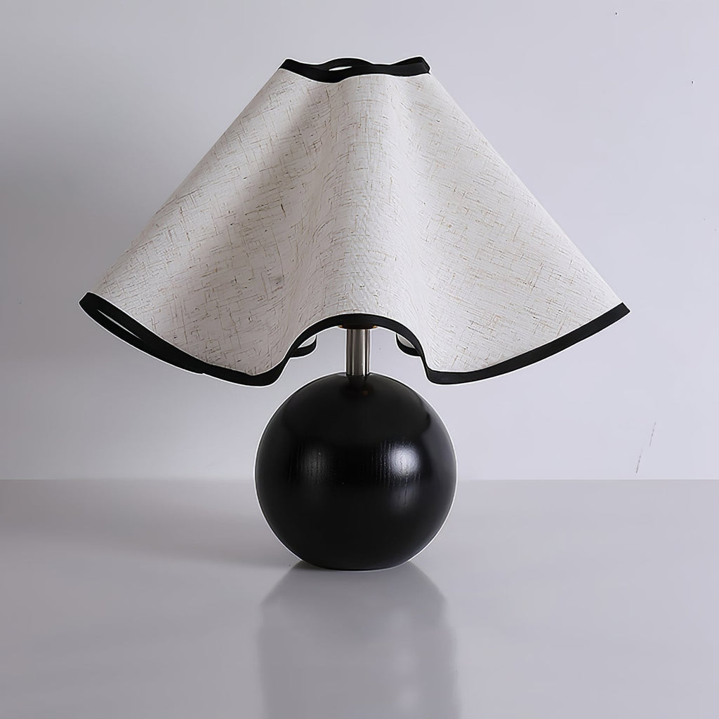 Modern Table Lamp Wood Base Linen Shade Bedside Decor - Image 34