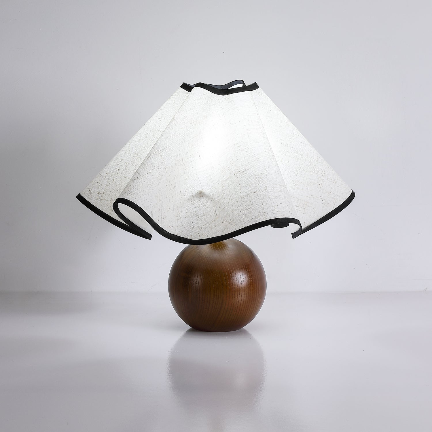 Modern Table Lamp Wood Base Linen Shade Bedside Decor - Image 23