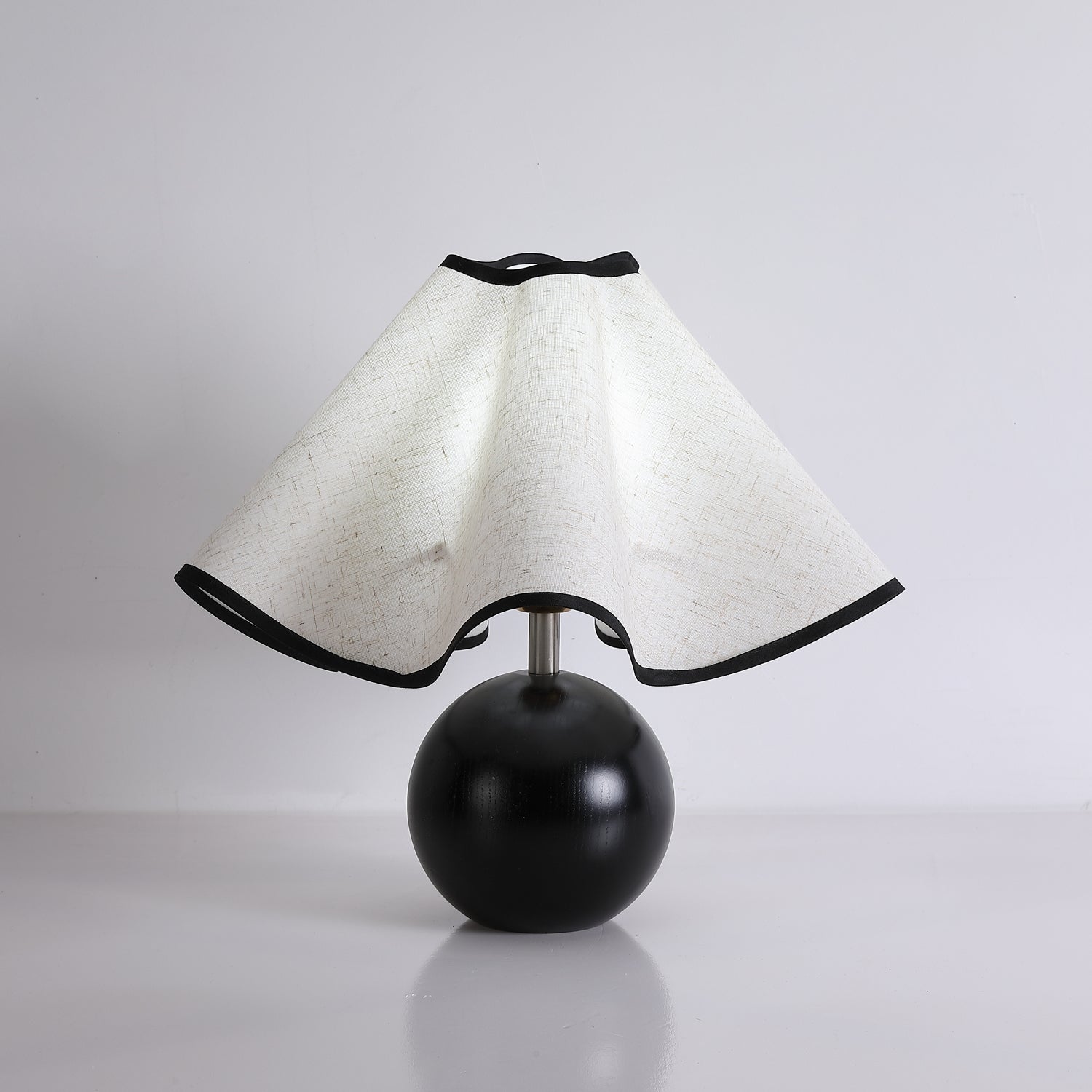 Modern Table Lamp Wood Base Linen Shade Bedside Decor - Image 26