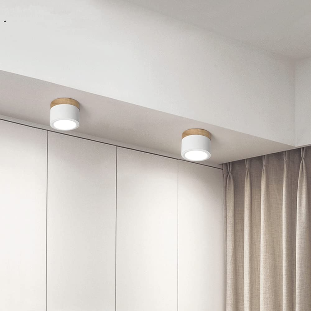 Compact functional round LED ceiling lamp - Ideal for hallways, entryways, and spaces