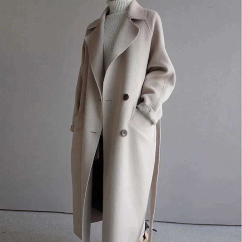 Women's Timeless Elegant Long Button Winter Coat