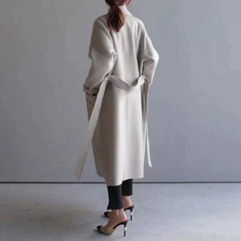 Women's Timeless Elegant Long Button Winter Coat