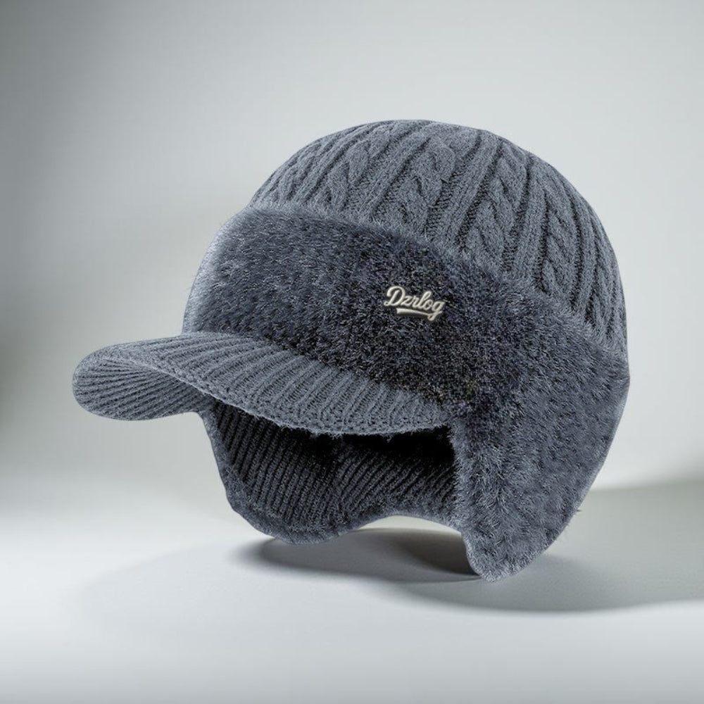 Knit Trapper Hat Fleece Lined - Image 2