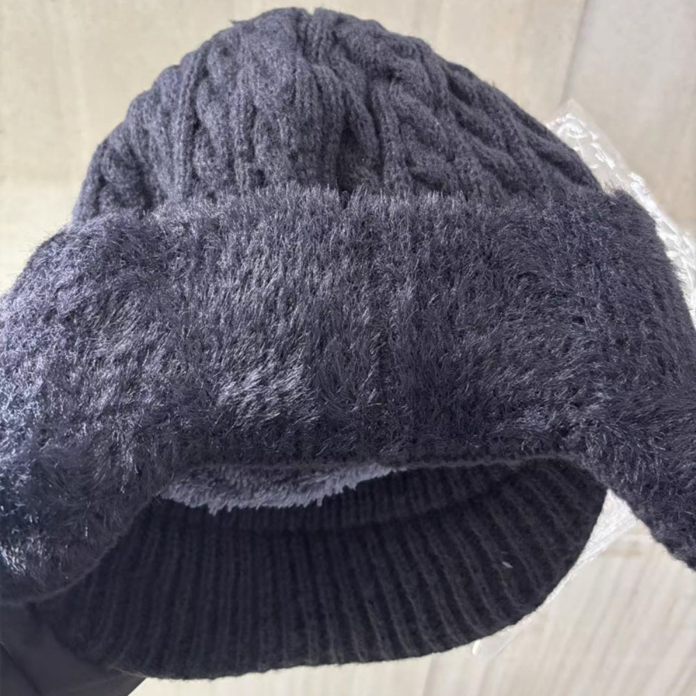 Knit Trapper Hat Fleece Lined - Image 11