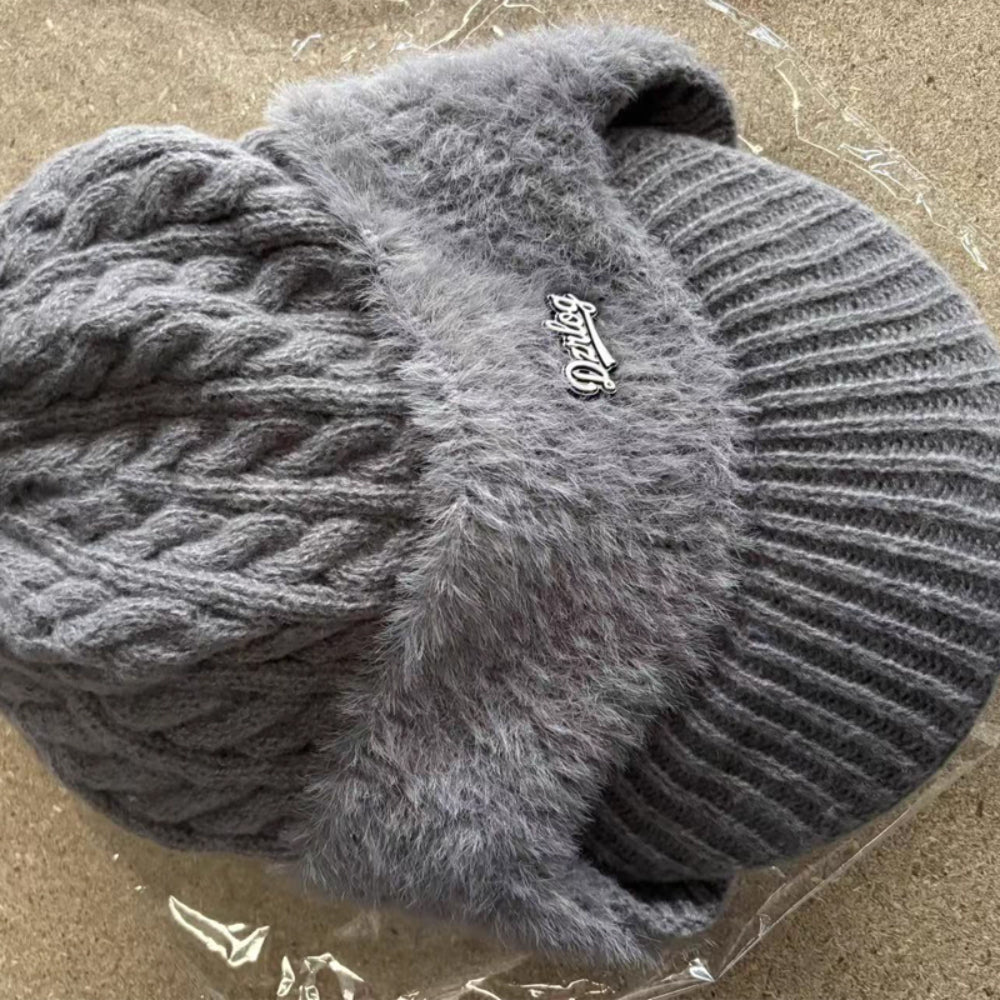 Knit Trapper Hat Fleece Lined - Image 13